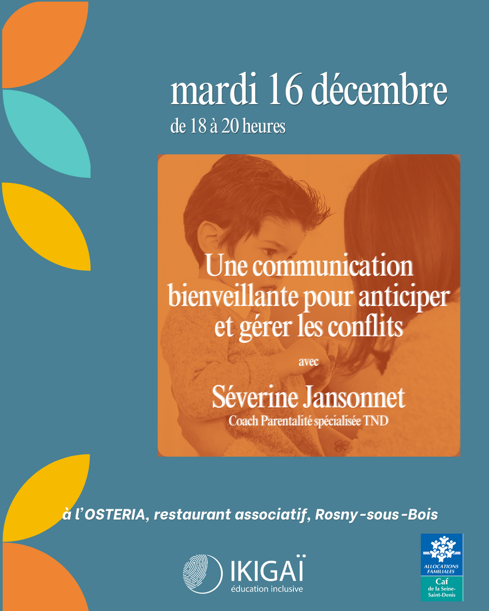 2ème soirée Les rendez-vous de Parentalité à Rosny
