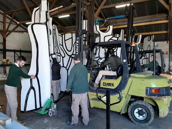 Monumental sculptures by Dubuffet