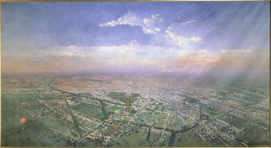 Victor Navlet's "View of Paris in a Balloon": re-hung at the Musée d'Orsay 