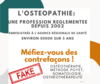 Ostéoapthie, méfiez-vous des contrefaçons !