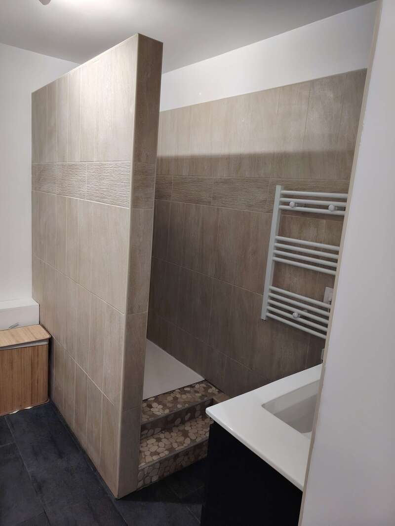 revêtements muraux avant après