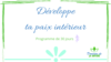 développe ta paix intérieure