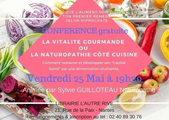 VENDREDI 25 MAI – 19h30 CONFERENCE SUR L’ALIMENTATION