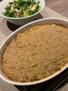 Gratin Chou Frisé - Pommes de Terre au Gomasio
