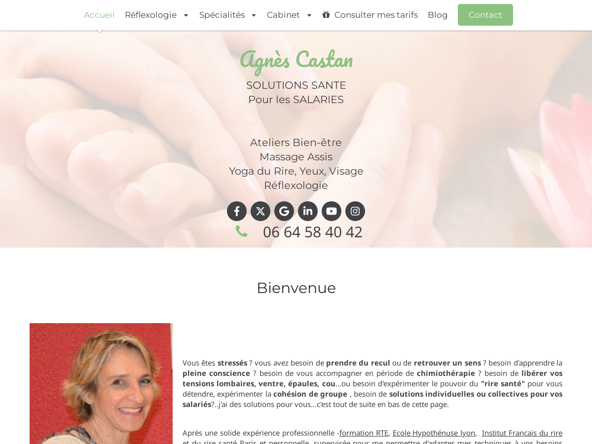 Exemple de site internet de Santé et Bien-être à Ecully