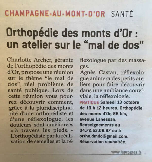 L'orthopédie, une approche complémentaire