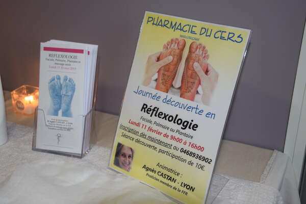 Pharmacie du Cers : atelier réflexologie