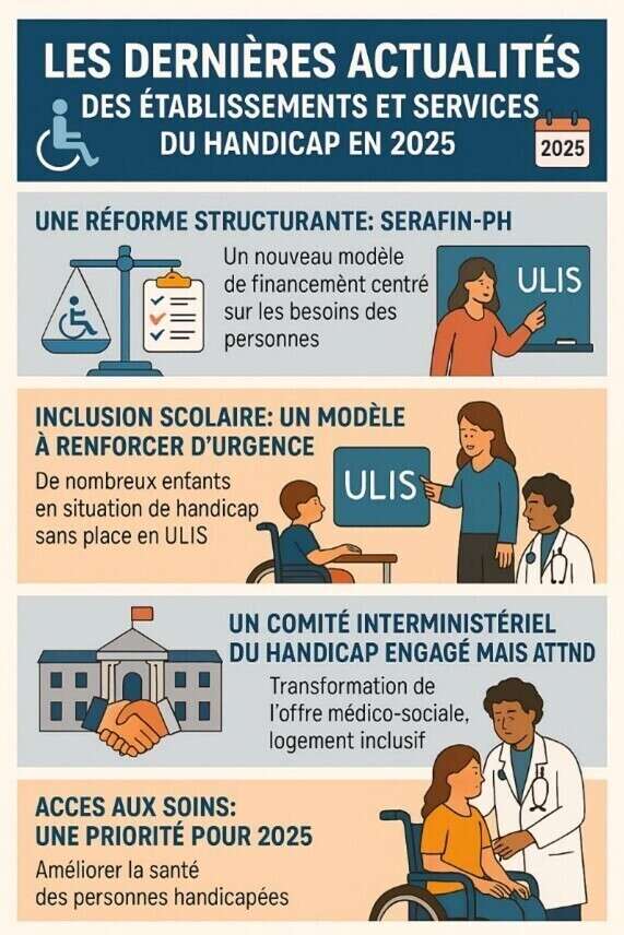 LES DERNIÈRES ACTUALITÉS DES ÉTABLISSEMENTS ET SERVICES DU HANDICAP EN 2025