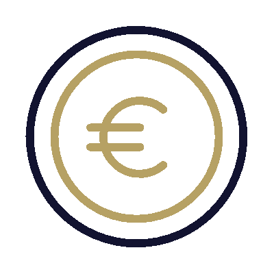 Wired outline 292 coin euro