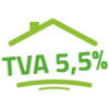 Logo TVA réduite à 5,5 %