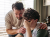 Adolescent et son père