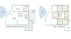 Plans étage rez-de-chaussée et chambres socles hébergement