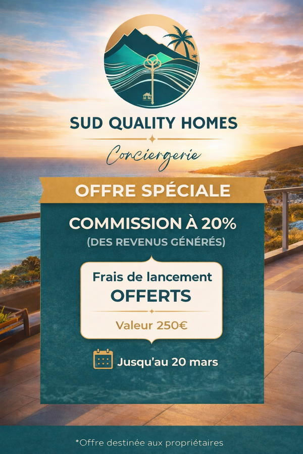 Offre spéciale conciergerie : Commission 20% jusqu’au 20 mars