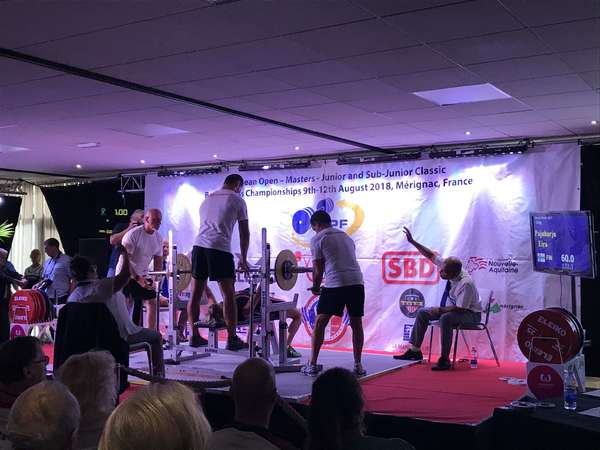 European Classic Bench Press - 9 au 12 Août 2018