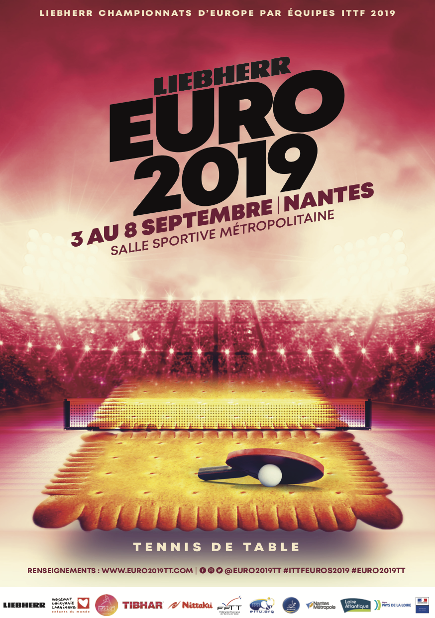 Championnat d'Europe de tennis de table - Septembre 2019 - Nantes
