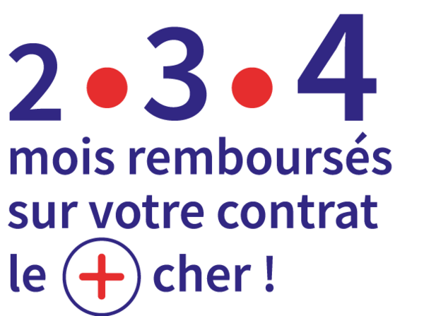Jusqu'à 4 mois remboursés sur votre contrat le plus cher avec les Mois qui comptent !