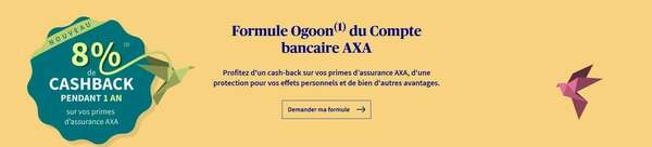 Cash-Back sur votre compte AXA Banque