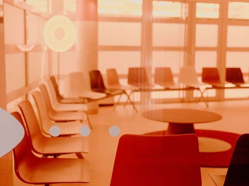 salle d'attente principale de notre cabinet d'orthodontie à Chalon sur Saône.