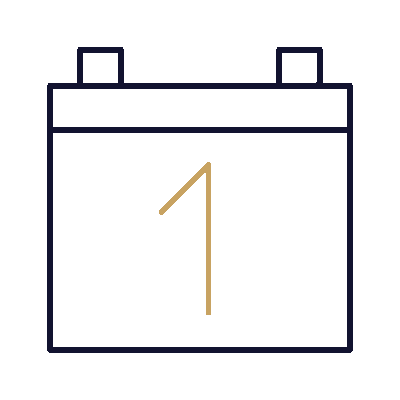 Wired outline 28 calendar hover pinch