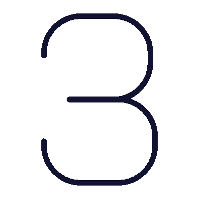 Wired outline 2433 number 3 hover draw  5 