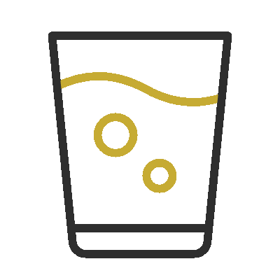 Wired outline 590 glass water hover pinch