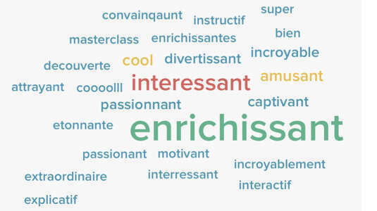 C'était trop cool Madame !