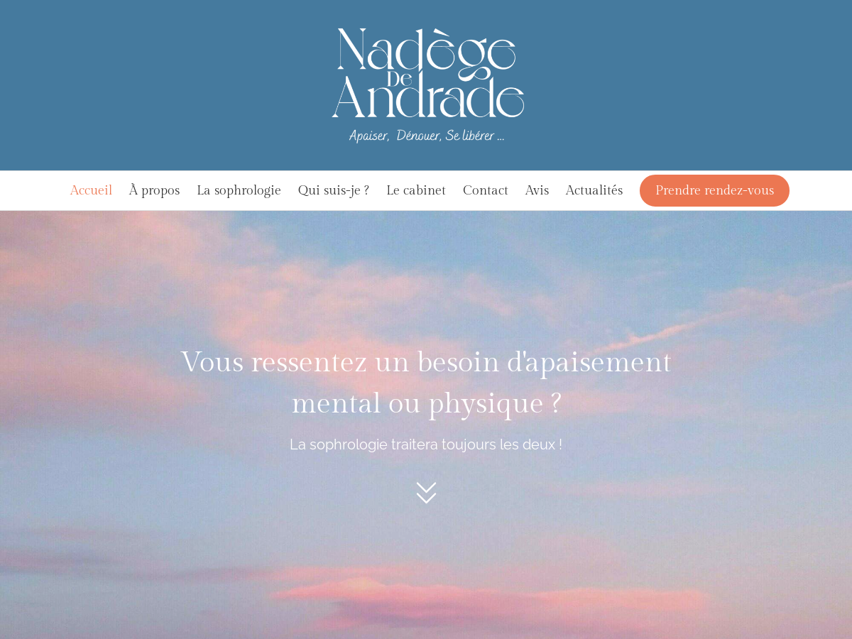 Exemple de site internet de Santé et Bien-être à Angers