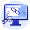 Illustration backlinks référencement Simplébo