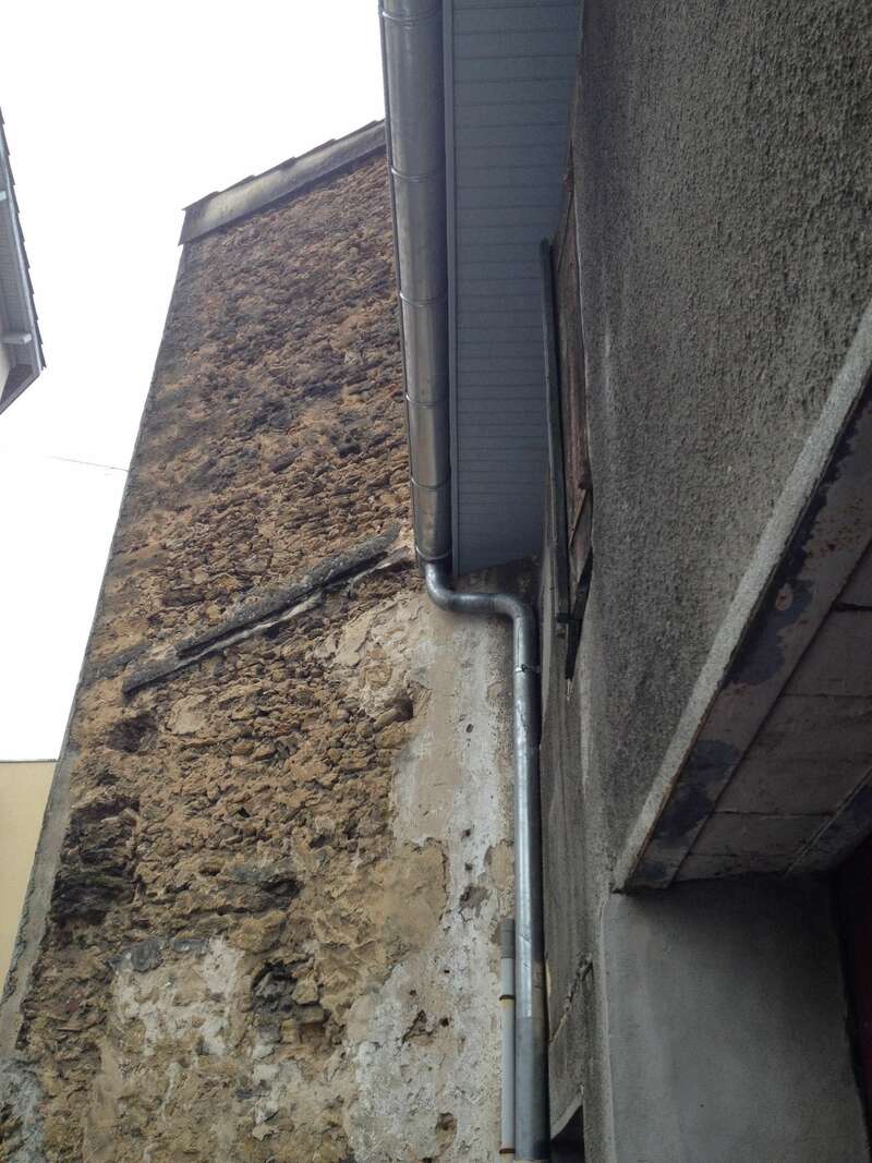 Dalle et descente zinc