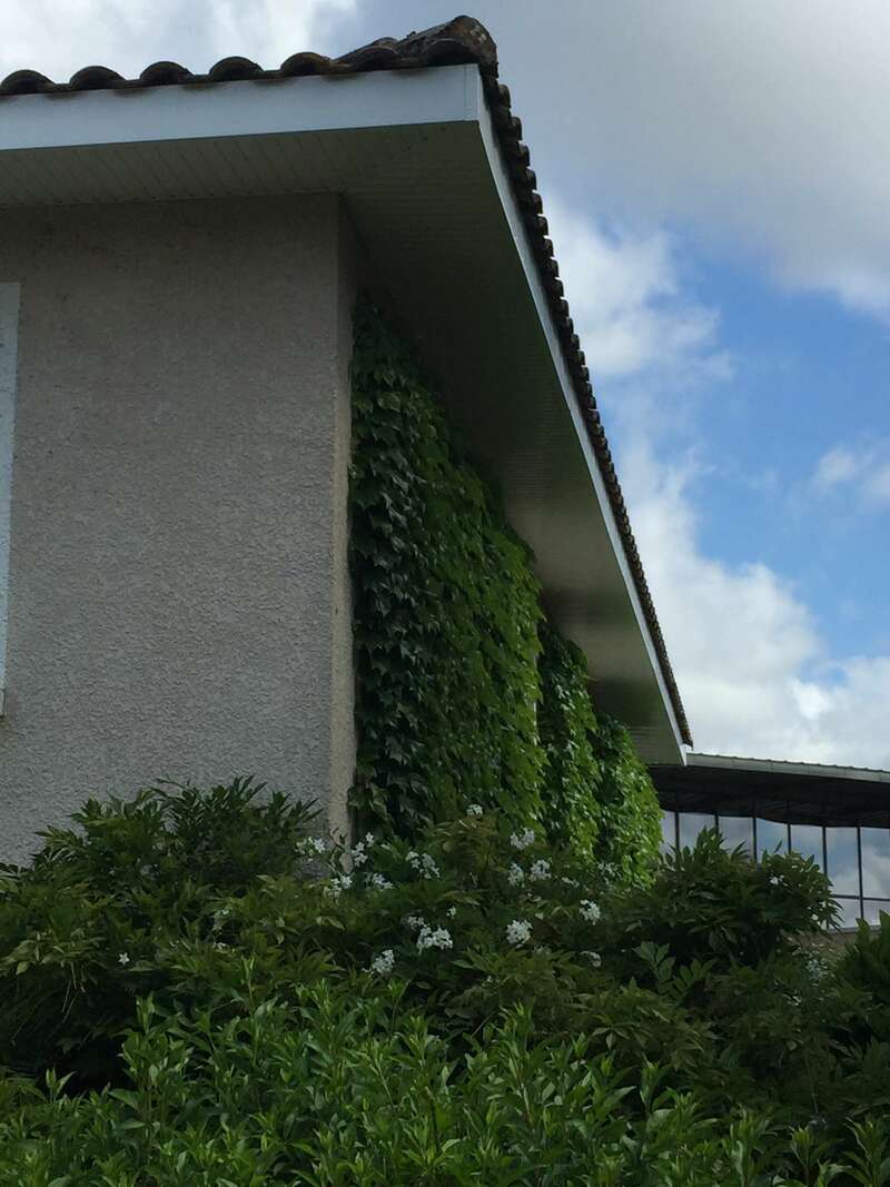 Avant toit PVC blanc