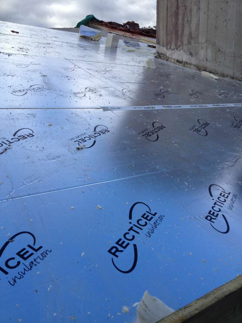 ITE toiture en  Recticel