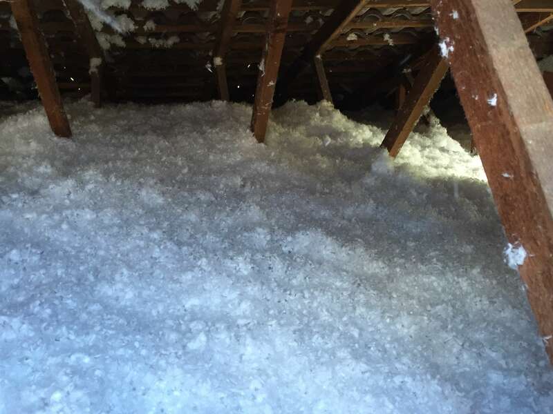 Isolation comble perdu en laine de verre soufflée