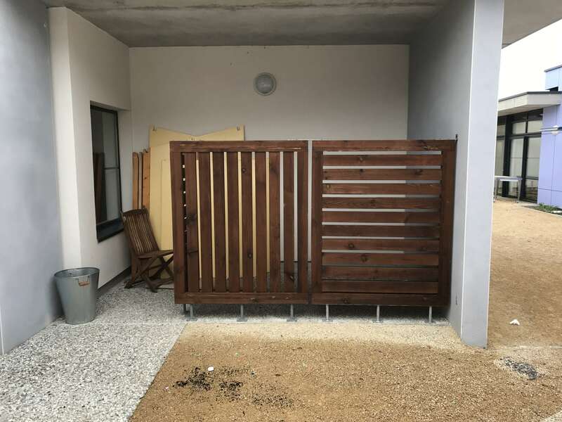 Claustra bois en pin des Landes traité classe 3 marron