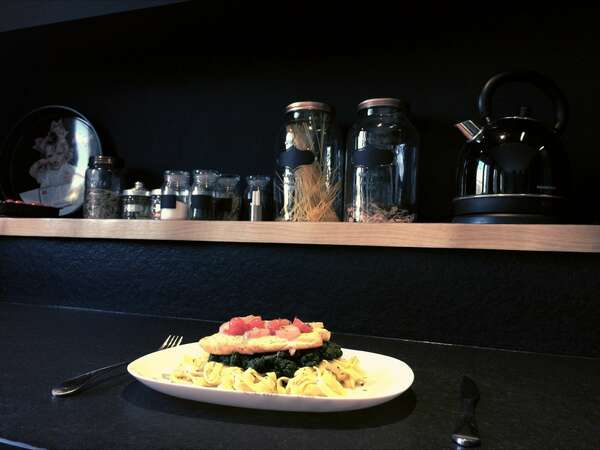 Le saumon façon papillote.