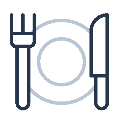 Wired outline 520 plate fork knife hover pinch