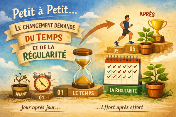 Un véritable changement demande du temps et de la régularité