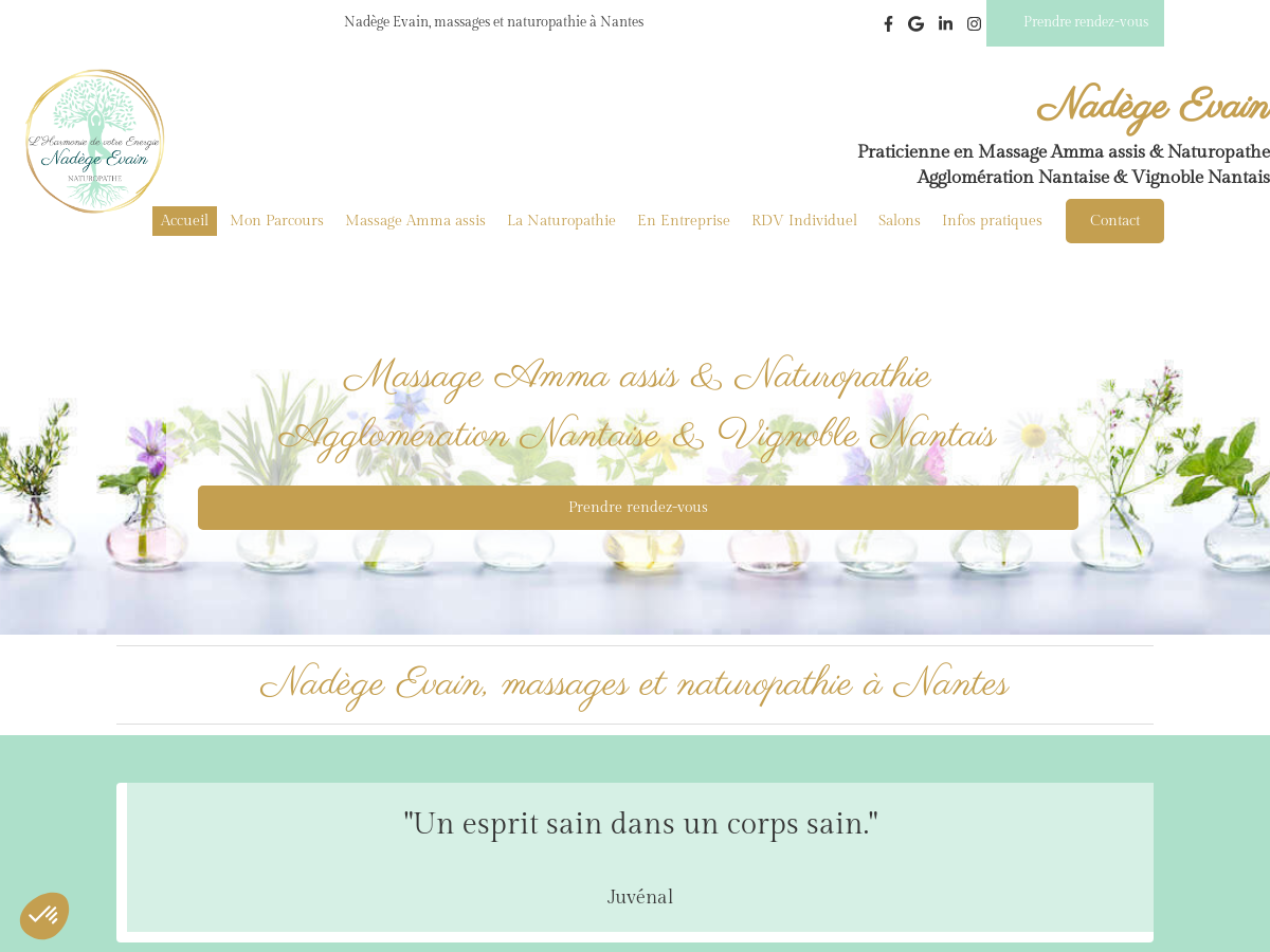 Exemple de site internet de  à Nantes