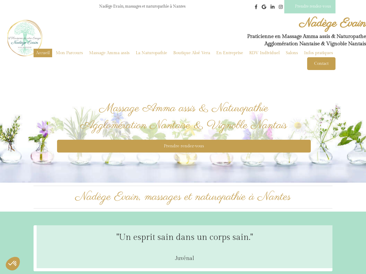 Exemple de site internet de  à Nantes