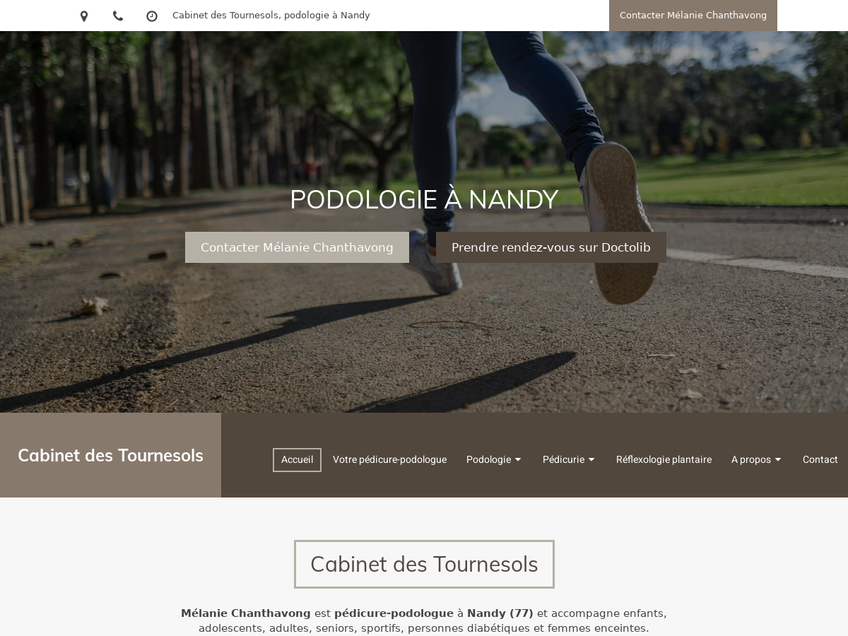 Exemple de site internet de Podologie à Nandy