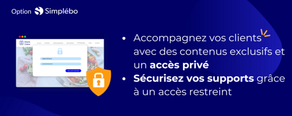 option espace privé