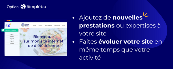 illustration option création pages supplémentaires