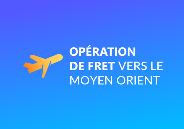 Opération de fret aérien de 260 tonnes vers le Moyen-Orient 