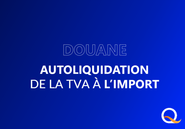 Douane & Conformité Réglementaire : autoliquidation de la TVA à l'Import