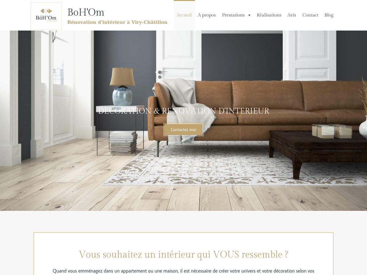 Exemple de site internet de Artisanat du BTP à Viry-Châtillon