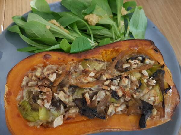Courge Butternut Farcie aux légumes