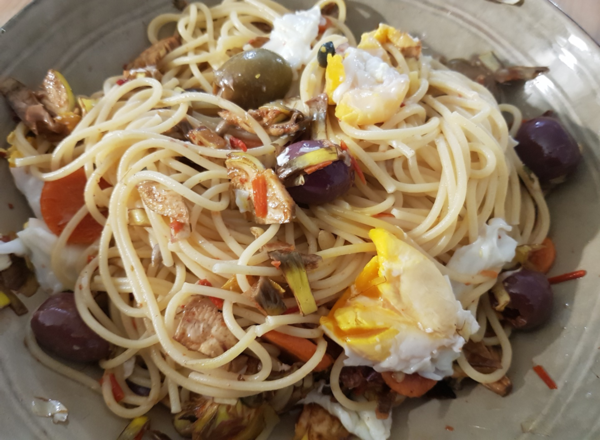 Pâtes aux olives