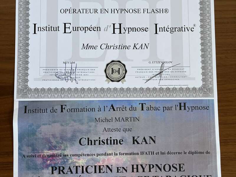 diplome hypnose tabac