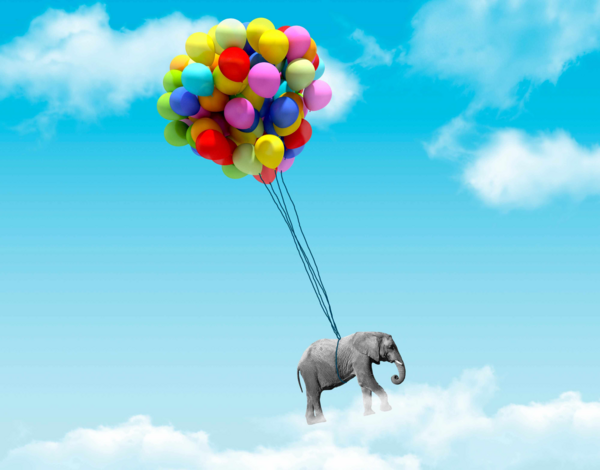 elephant-en-train-de-voler-grace-un-ballon