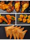 Variété de finger food avec viandes certifiées halal