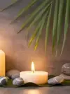 bougie allumée 